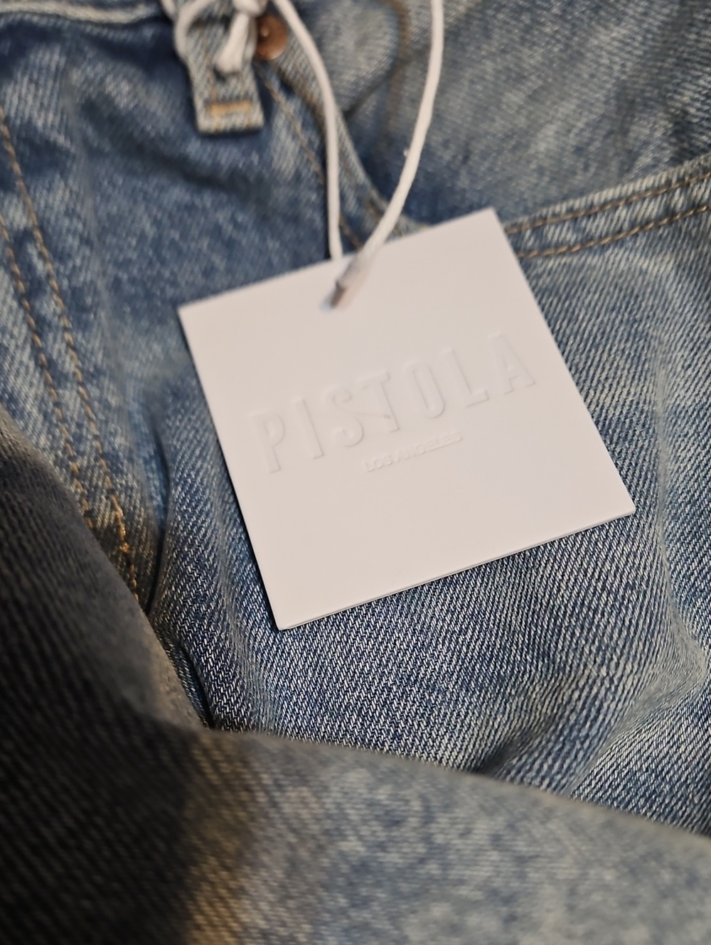 Pistola Hendrix High-Rise Baggy Distressed Denim Jeans-NWT - Picture 12 of 13